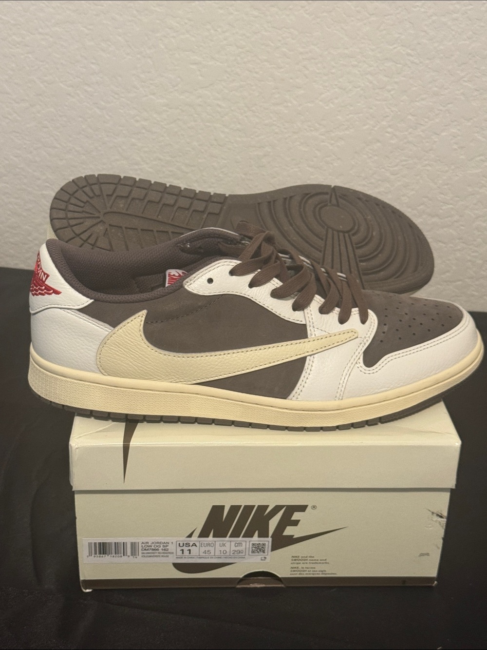 Nike Air Jordan 1 Low Brown/White/Cream Men’s Sneakers